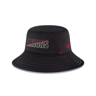 Atlanta Falcons Gorra | New Era NFL Official Summer Sideline Stretch Bucket Hat Mexico - Negros
